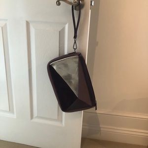 Large designer wristlet